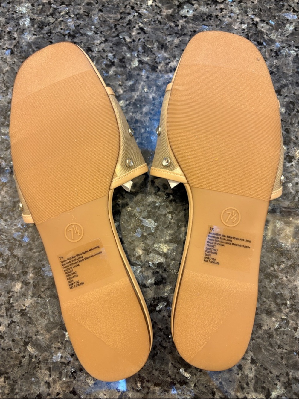 Target A New Day elain rhinestone mesh slide sandals - Picture 3 of 6